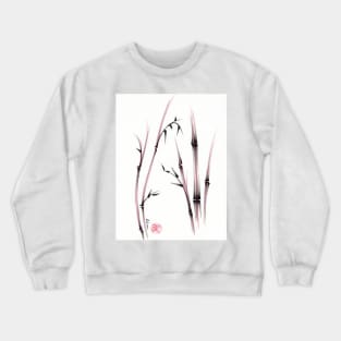 Tenderness  -  Sumie dry brush pen bamboo painting Crewneck Sweatshirt